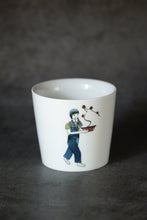 Load image into Gallery viewer, SOLO COLOURED CUP - GIRL WITH PLUM (Bonsai Girl)