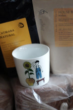 Load image into Gallery viewer, SOLO COLOURED CUP - BOY WITH SUNFLOWER (Bonsai Boy)