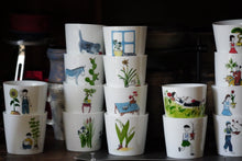 Load image into Gallery viewer, SOLO COLOURED CUP - GIRL WITH PLUM (Bonsai Girl)