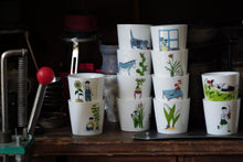 Load image into Gallery viewer, SOLO COLOURED CUP - BOY WITH ORCHID (Bonsai Boy)