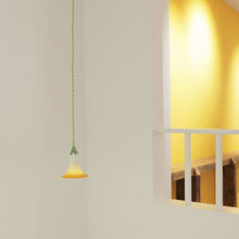 Load image into Gallery viewer, Morning Glory Porcelain Lamp - TANGERINE ORANGE