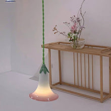 Load image into Gallery viewer, Morning Glory Porcelain Lamp - ROSE PINK