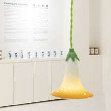 Load image into Gallery viewer, Morning Glory Porcelain Lamp - TANGERINE ORANGE