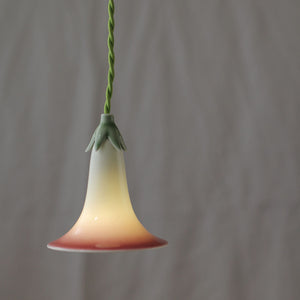 Morning Glory Porcelain Lamp - ROSE PINK