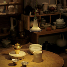 Load image into Gallery viewer, Morning Glory Porcelain Lamp- INDIGO BLUE