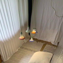 Load image into Gallery viewer, Morning Glory Porcelain Lamp - TANGERINE ORANGE
