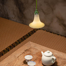 Load image into Gallery viewer, Morning Glory Porcelain Lamp - LEMON YELLOW