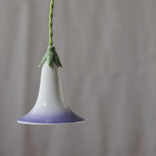Load image into Gallery viewer, Morning Glory Porcelain Lamp - IRIS PURPLE