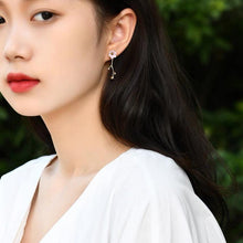 Load image into Gallery viewer, Lily of the valley - handmade porcelain jewellery earring