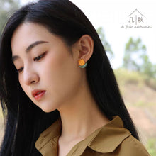 Load image into Gallery viewer, Tulip - handmade porcelain jewellery earring