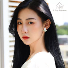 Load image into Gallery viewer, Tulip - handmade porcelain jewellery earring