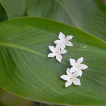 Load image into Gallery viewer, Jasmine- handmade white porcelain jewellery earring