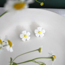 Load image into Gallery viewer, Daisy - handmade porcelain jewellery earrings studs -summer vibes