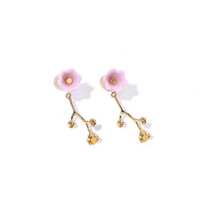 Load image into Gallery viewer, Lily of the valley - handmade porcelain jewellery earring