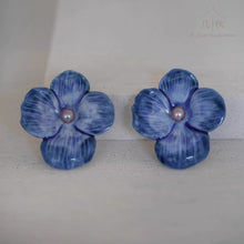 Load image into Gallery viewer, Philadelphus -handmade porcelain jewellery earrings