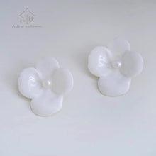 Load image into Gallery viewer, Philadelphus -handmade porcelain jewellery earrings