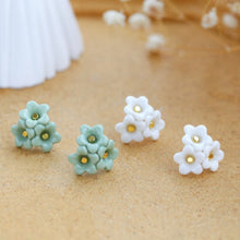 Load image into Gallery viewer, Malus T - handmade statement porcelain jewellery earrings