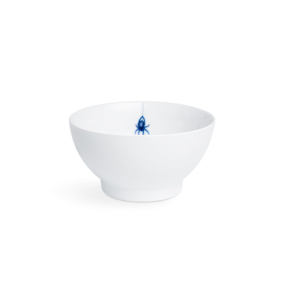 SPIDER - Bowl porcelain with insect pattern, rice-bowl, snack-bowl, yogurt bowl, soup-bowl
