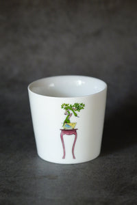 SOLO COLOURED CUP - TREE WITH SNAKE (Bonsai Animal)