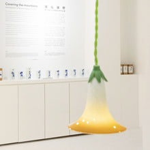 Load image into Gallery viewer, Morning Glory Porcelain Lamp - TANGERINE ORANGE

