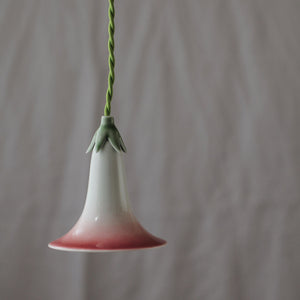 Morning Glory Porcelain Lamp - ROSE PINK