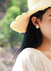Daisy - handmade porcelain jewellery earrings studs -summer vibes