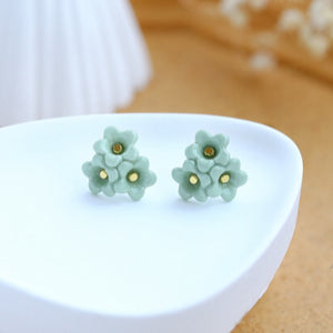 Malus T - handmade statement porcelain jewellery earrings