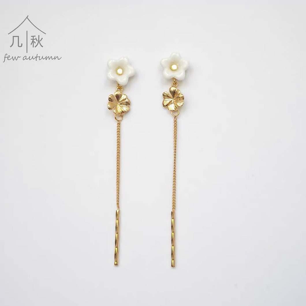 Malus - shine handmade porcelain jewellery earrings studs